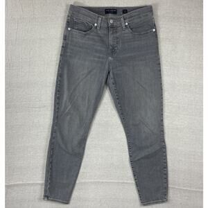 Lucky Brand Jeans Women's 12/31 (30/26) Mid Rise Skinny Ava Gray Stretch EUC